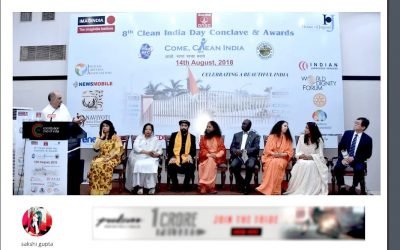 The 8th clean India day conclave and awards hosted by president of imagindia – Online fashion and lifestyle.